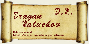 Dragan Maluckov vizit kartica